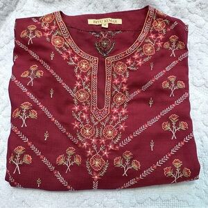 Ritu Kumar | Top | Ritu Kumar Embroidered Kurta